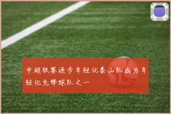 中超联赛逐步年轻化泰山队成为年轻化先锋球队之一